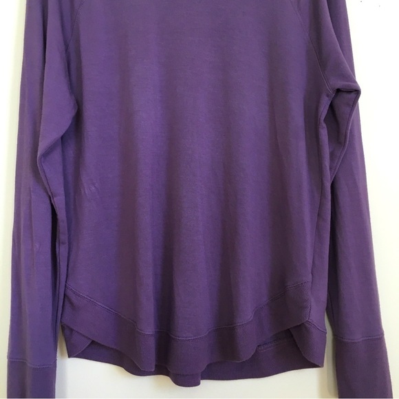 Athleta Mindset  Pullover Long Sleeve Modal Blend Maroon Athleisure Sweatshirt - Picture 6 of 16